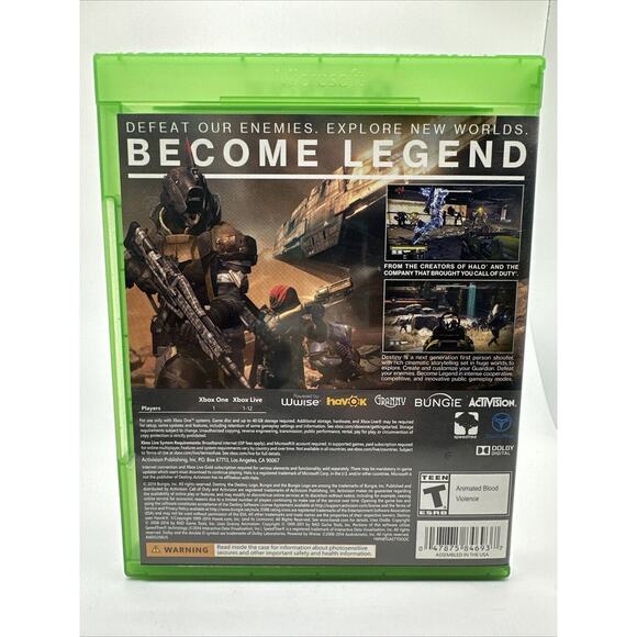 Destiny (Microsoft Xbox One, 2014) No Manual - Picture 2 of 3